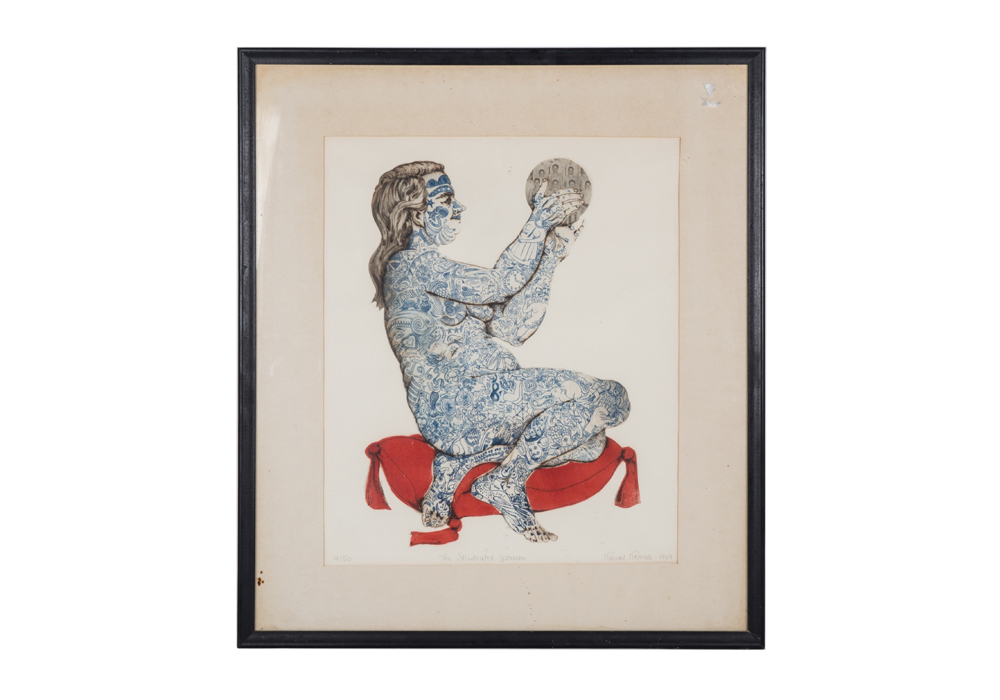 Nancy Tiemeo Limited Edition Intaglio "The Illustrated Woman"