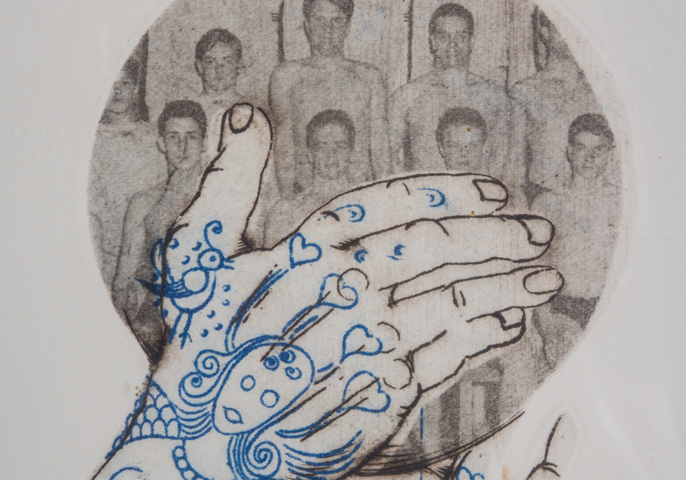 Nancy Tiemeo Limited Edition Intaglio "The Illustrated Woman"