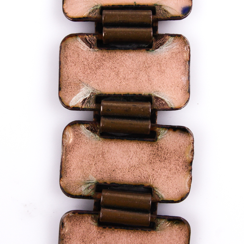 Pair of Copper and Enamel Bracelets Including Matisse Renoir