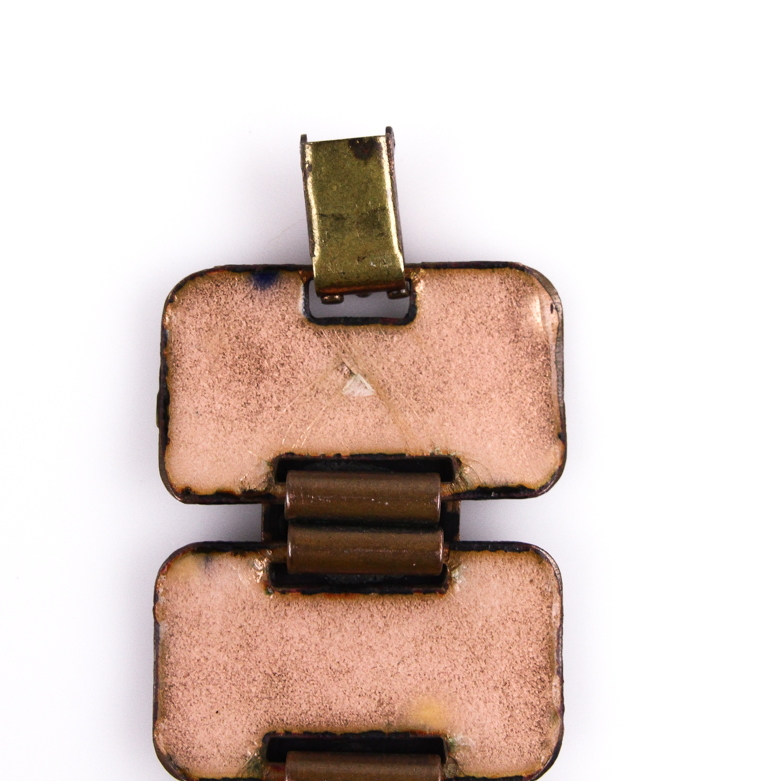 Pair of Copper and Enamel Bracelets Including Matisse Renoir
