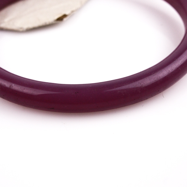 Vintage Peking Glass Bangle Bracelet
