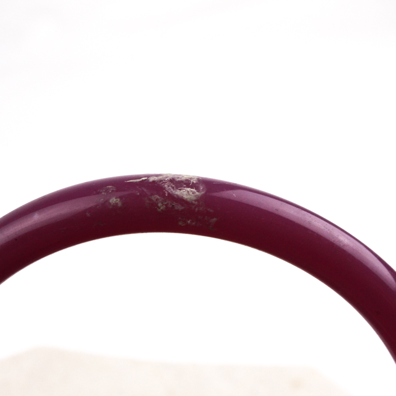 Vintage Peking Glass Bangle Bracelet