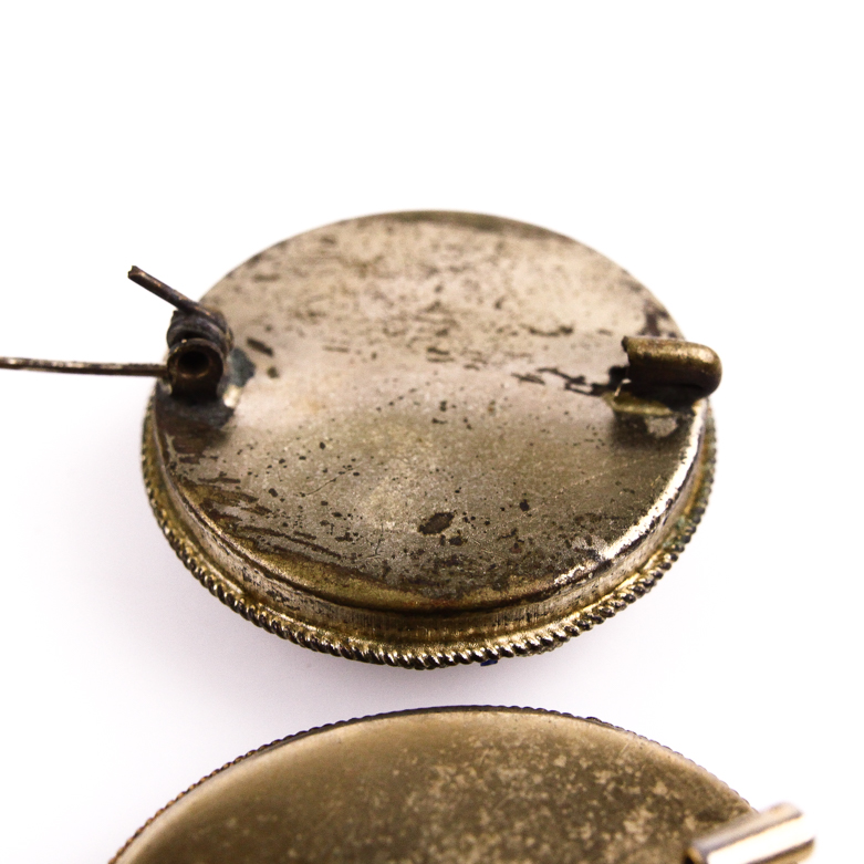 Set of Three Vintage Italian Micro Mosaic Pins