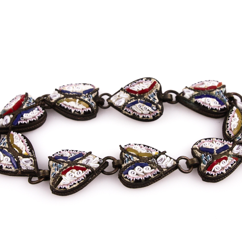 Vintage 1920s Micro Mosaic Bracelet