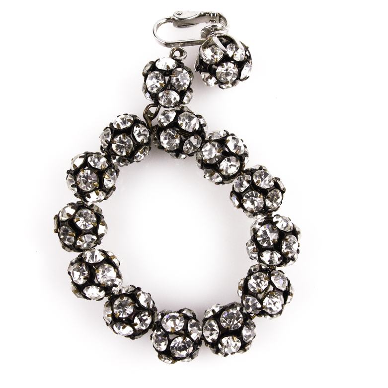 Vintage 1960s Rhinestone Earrings