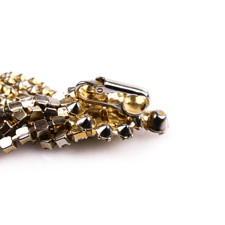 Vintage Rhinestone Chandelier Earrings