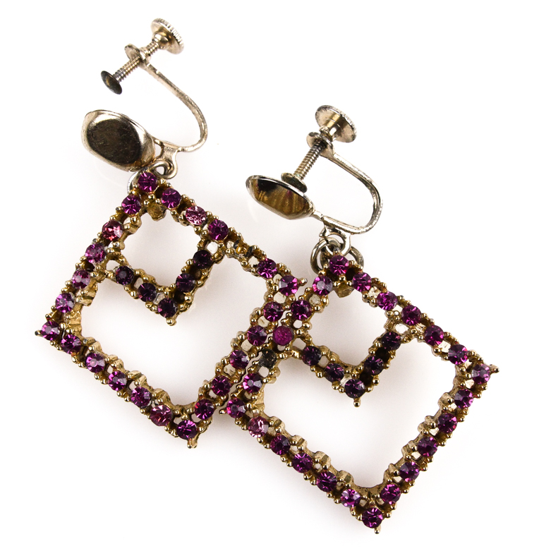 Collection of Vintage Costume Earrings