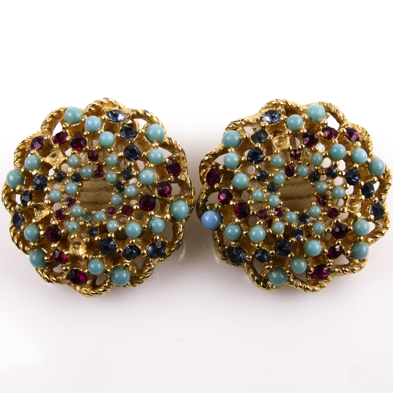 Collection of Vintage Costume Earrings