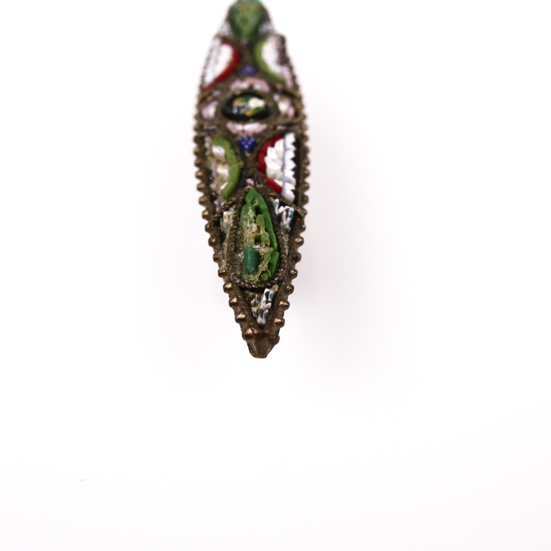 Set of Vintage Italian Micro Mosaic Pins