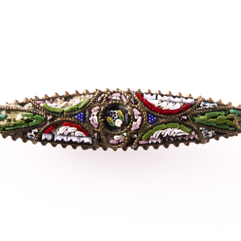 Set of Vintage Italian Micro Mosaic Pins