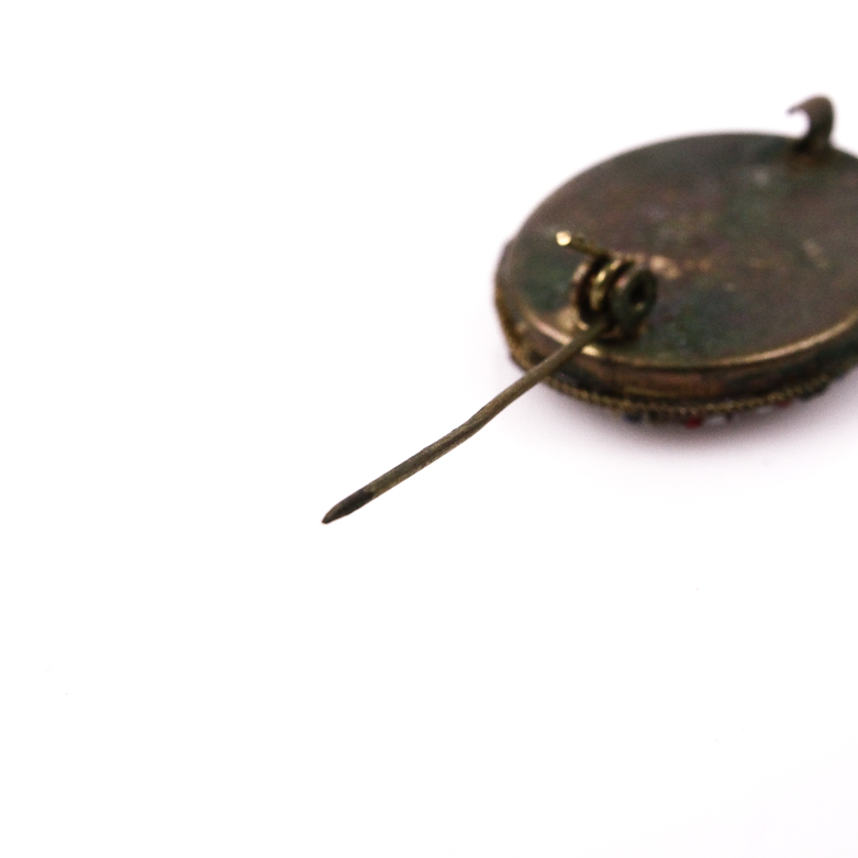 Set of Vintage Italian Micro Mosaic Pins