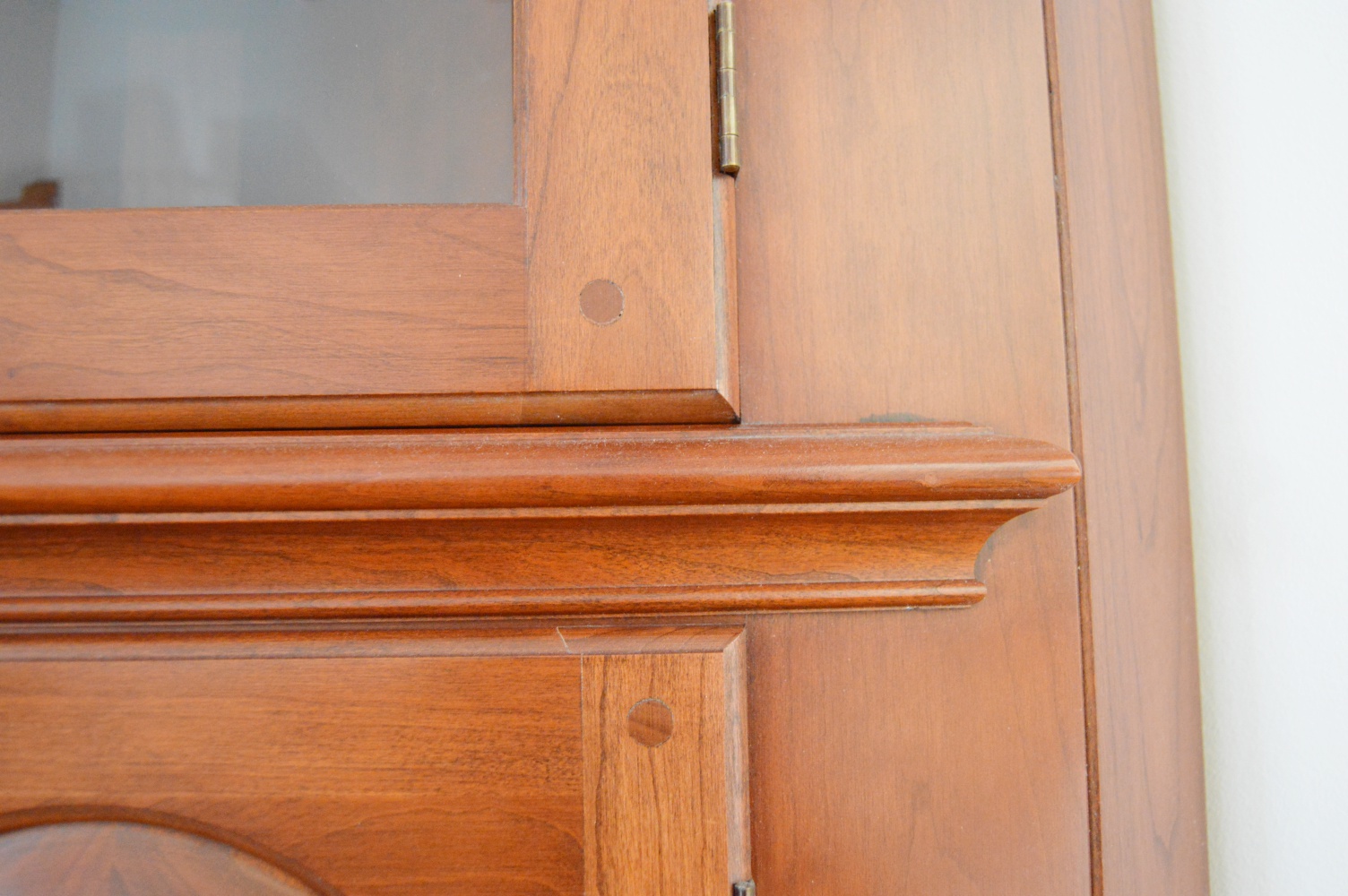 Federal Style Cherry Corner Cupboard