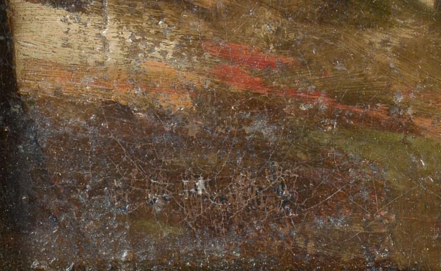 Antique 19th-Century Original Oil Landscape Painting after Corot