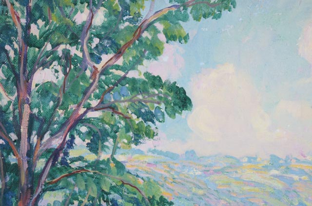 Frances Wiley Faig Oil on Canvas "Cincinnati Hills"
