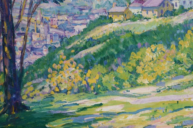 Frances Wiley Faig Oil on Canvas "Cincinnati Hills"