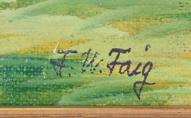 Frances Wiley Faig Oil on Canvas "Cincinnati Hills"