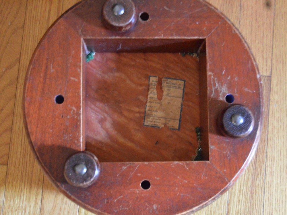 Vintage Footstool and Magazine Rack
