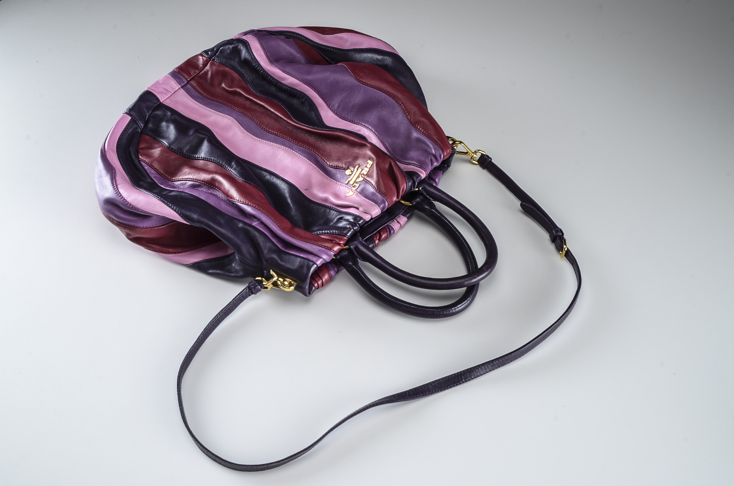 Prada Nappa Stripes Tote