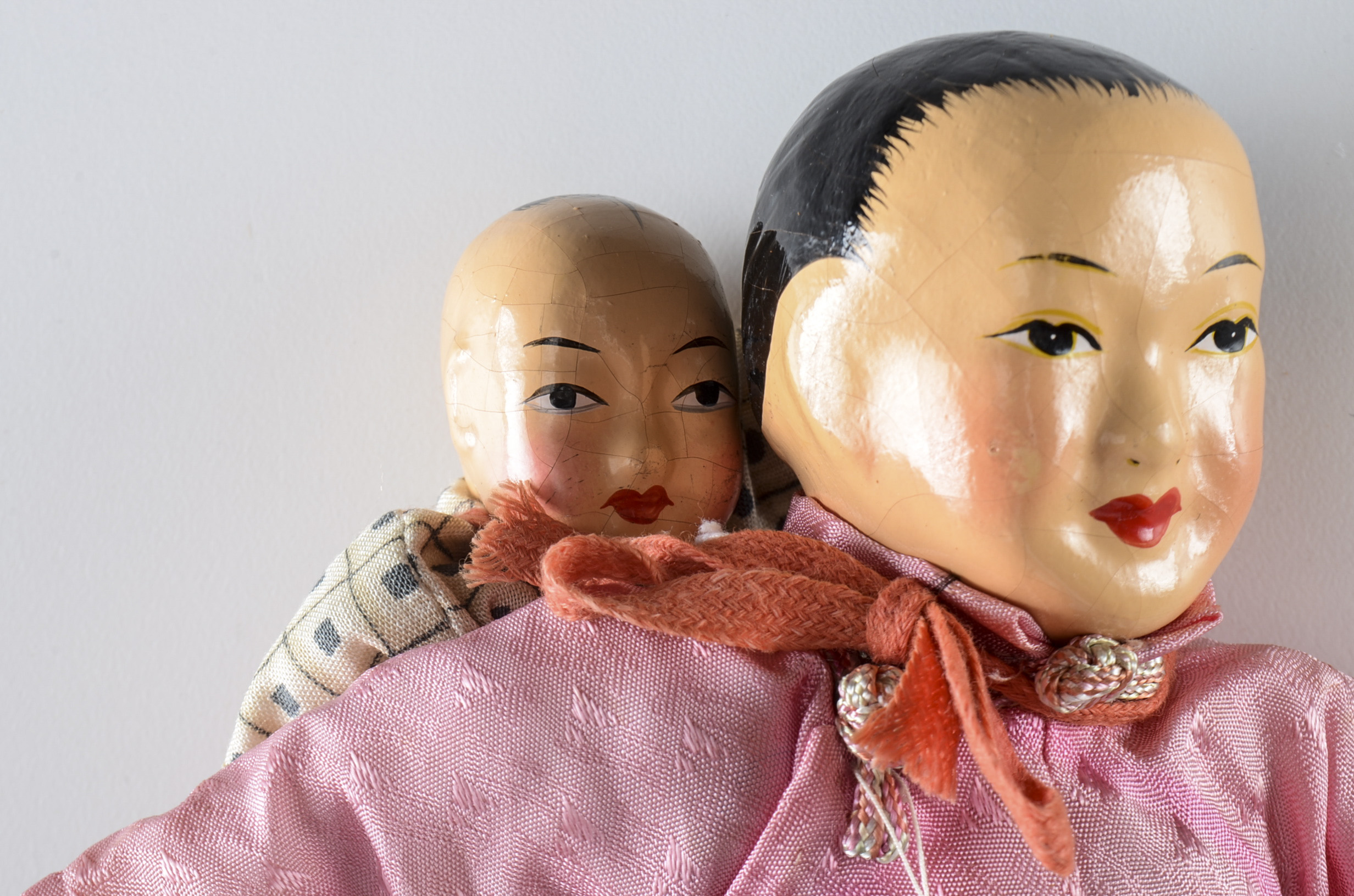 Chinese Composition Doll Family