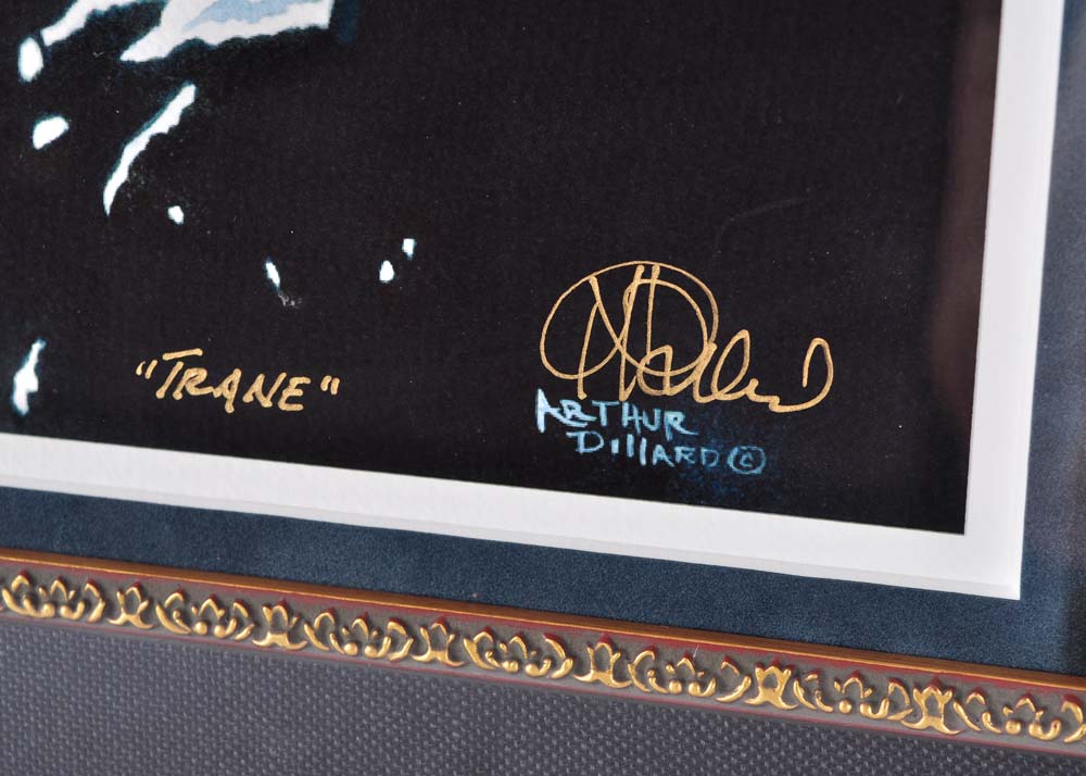 Signed Offset Lithograph "Trane" by Arthur Dillard