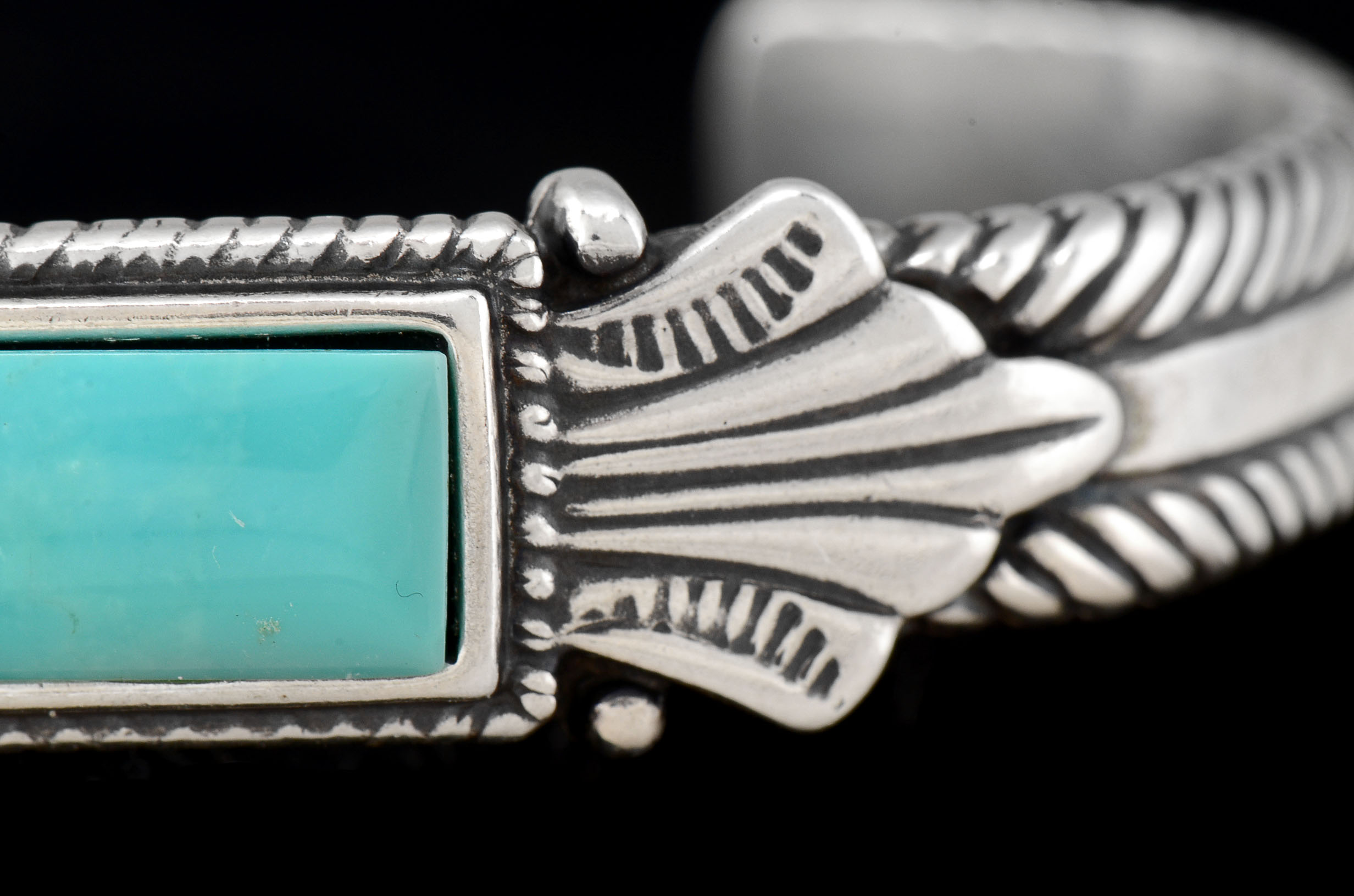 Carolyn Pollack Sterling Silver and Turquoise Cuff Bracelet