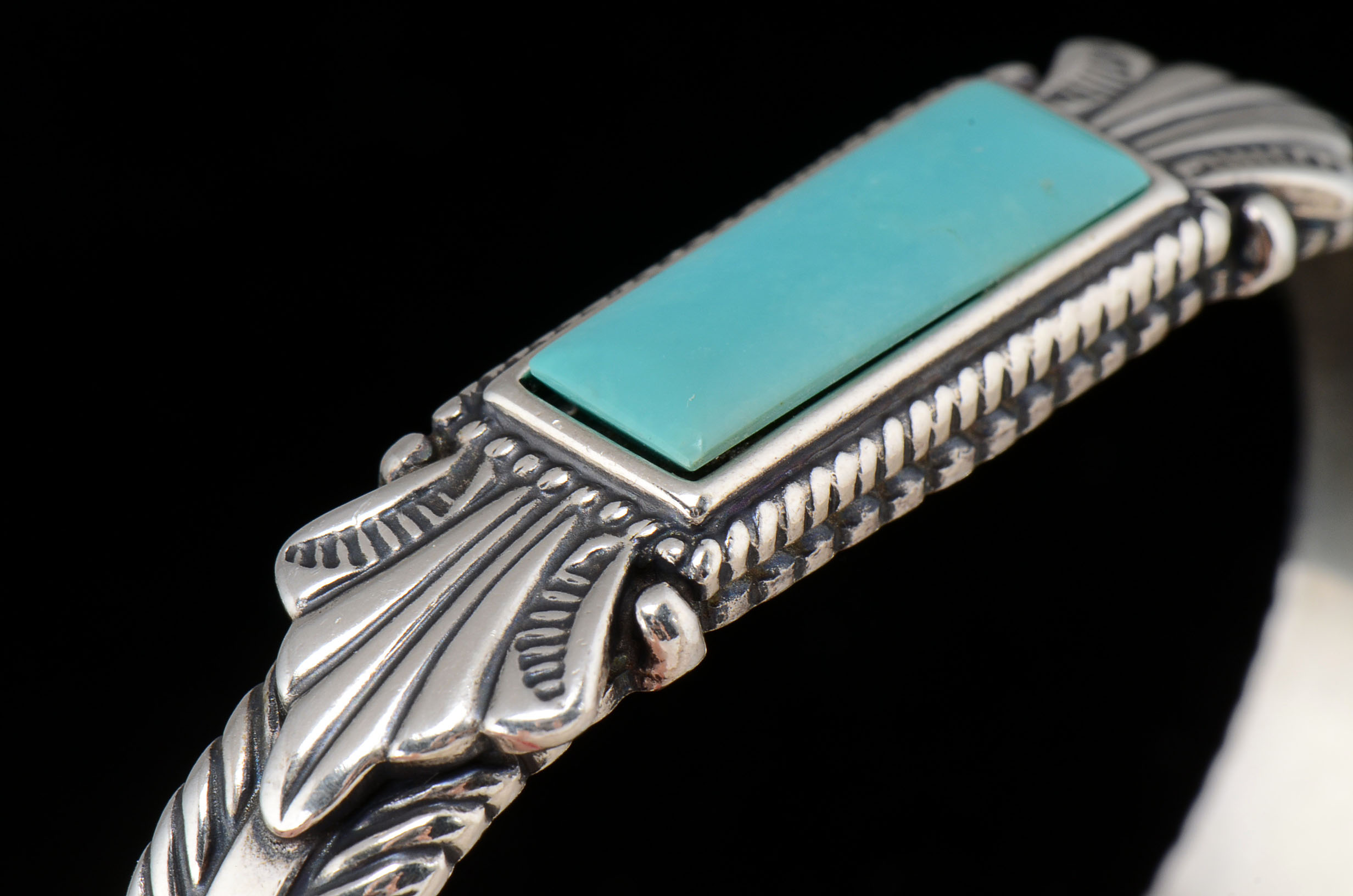Carolyn Pollack Sterling Silver and Turquoise Cuff Bracelet