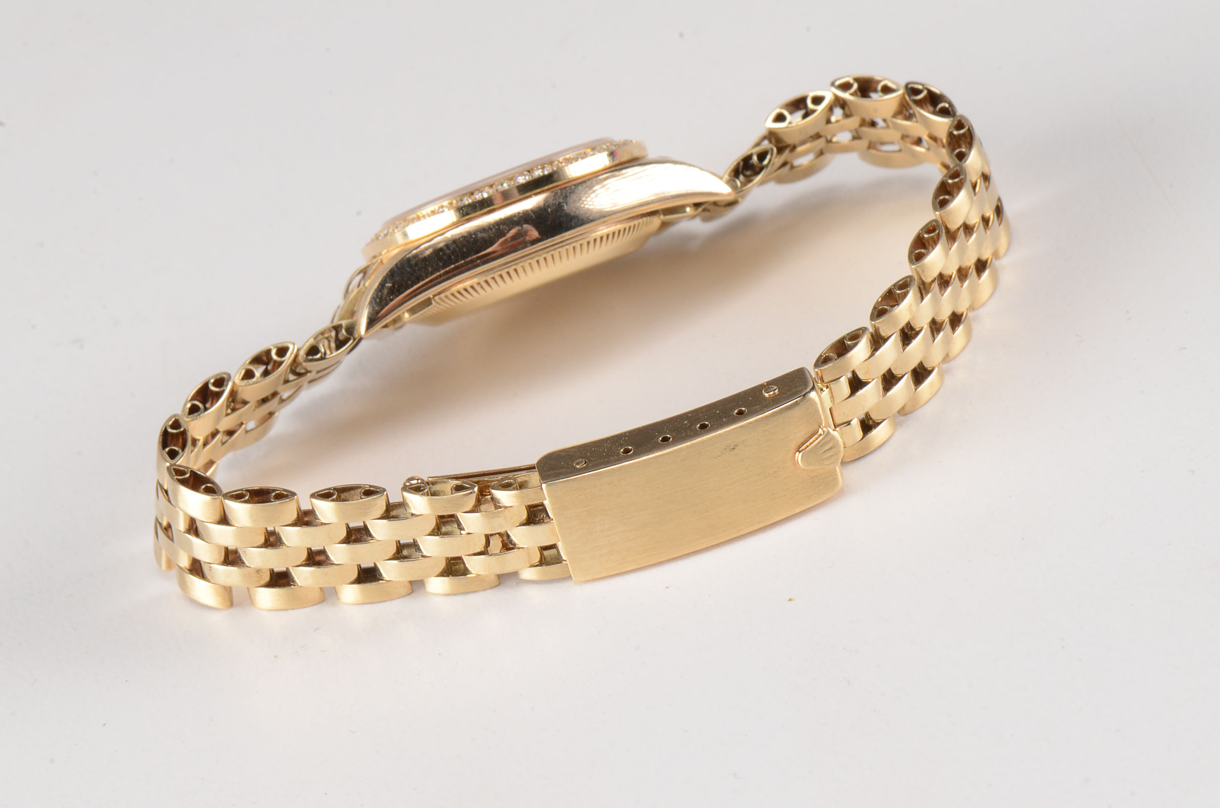 Women's Rolex Oyster Perpetual 14K Solid Yellow Gold and Diamond Automatic Watch