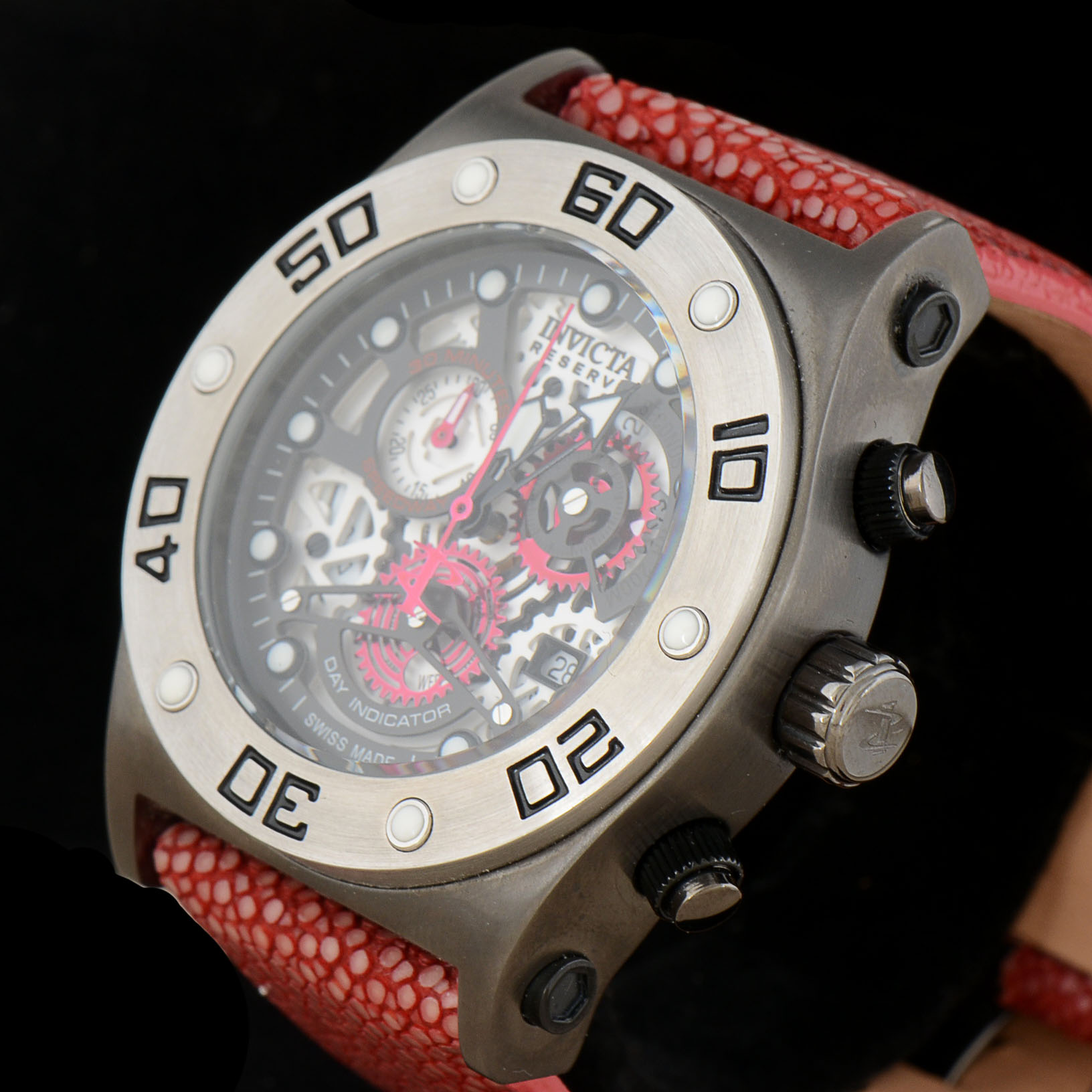 Men's Invicta Speedway Model 17672 Chronograph Watch with Stingray Band