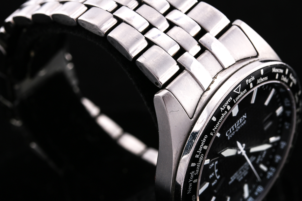 Citizen Eco-Drive World Perpetual WR 200 Titanium Watch