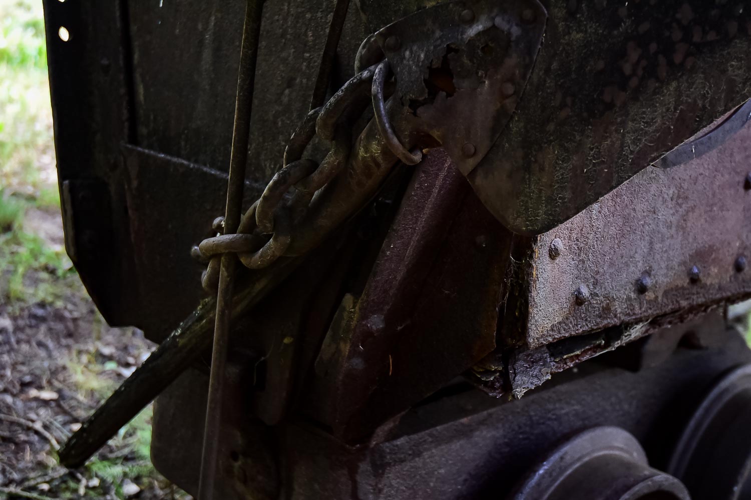 Antique Mine Cart, Tools and Track