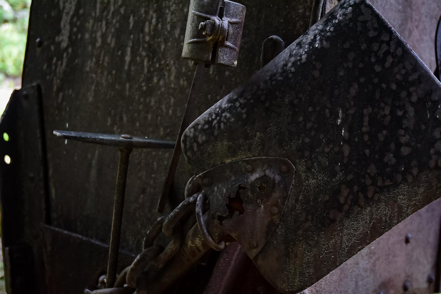 Antique Mine Cart, Tools and Track