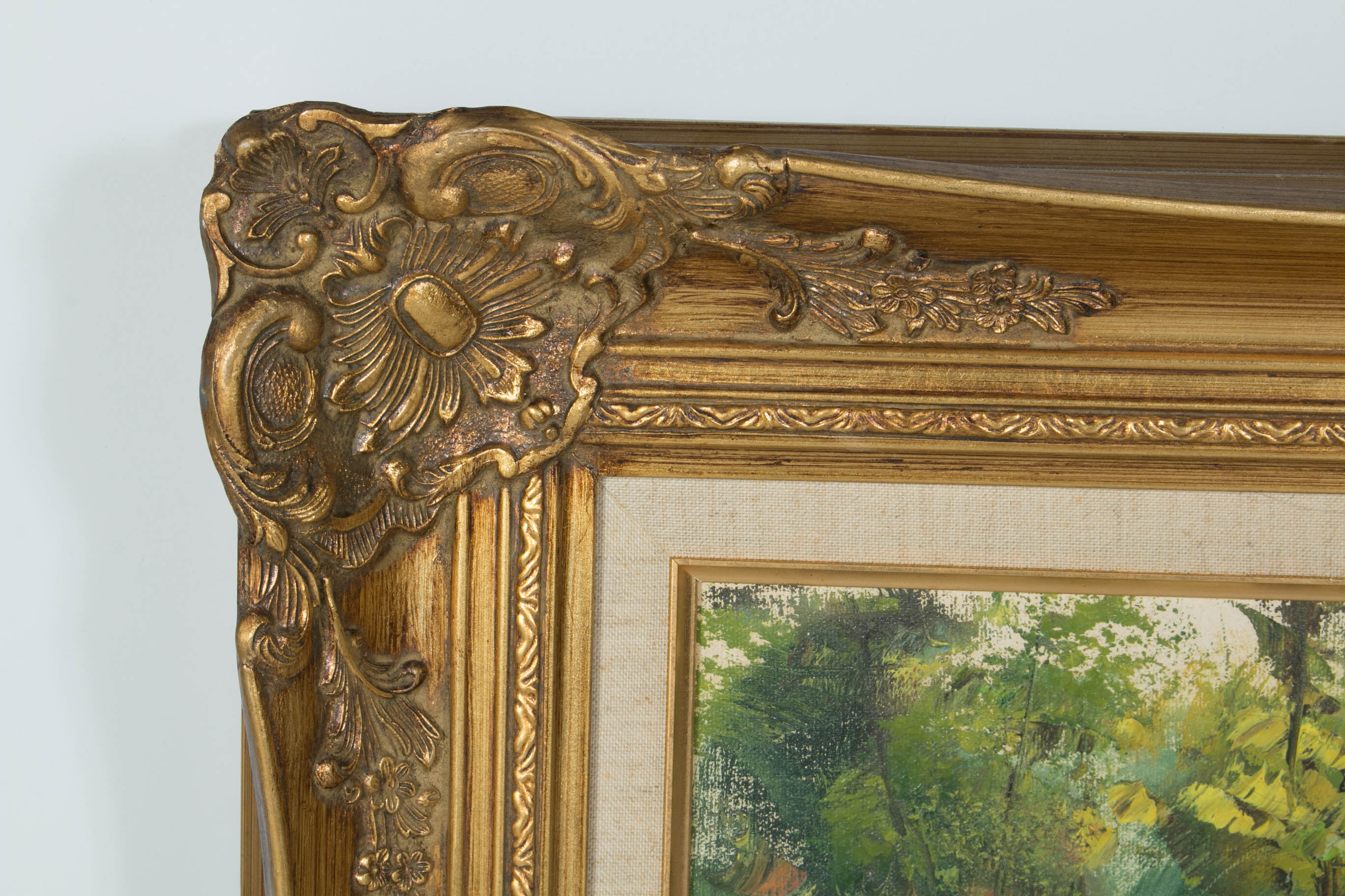 K. Woods Signed Original Oil on Canvas of Paris