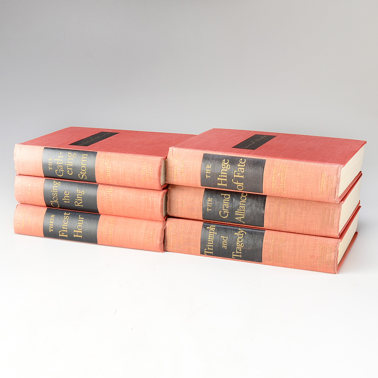The Second World War, Six Volumes, First Edition by Winston Churchill
