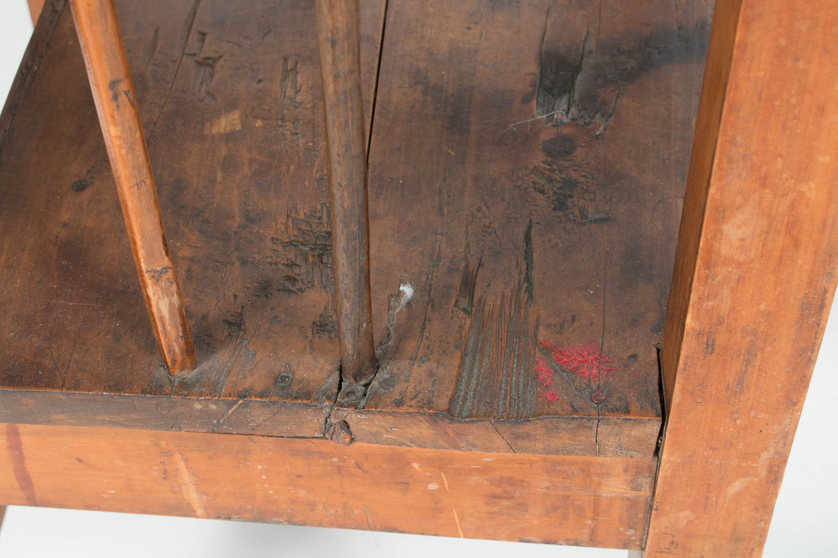 1910s Mission Style Wooden Armchair