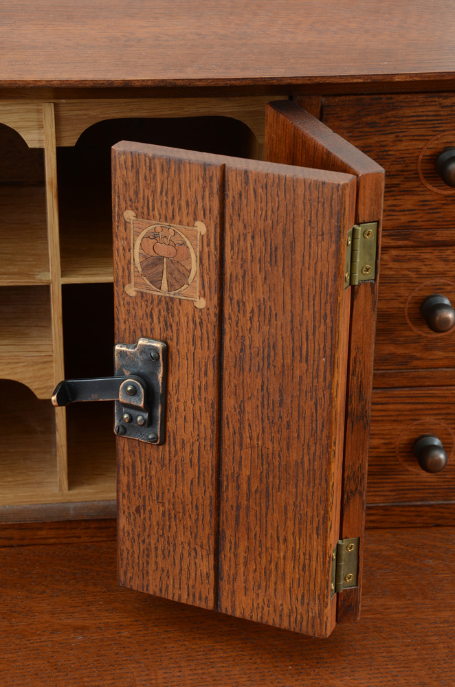 Stickley Furniture "1904 Harvey Ellis" Mission Collection Desk, Deck and Side Chair