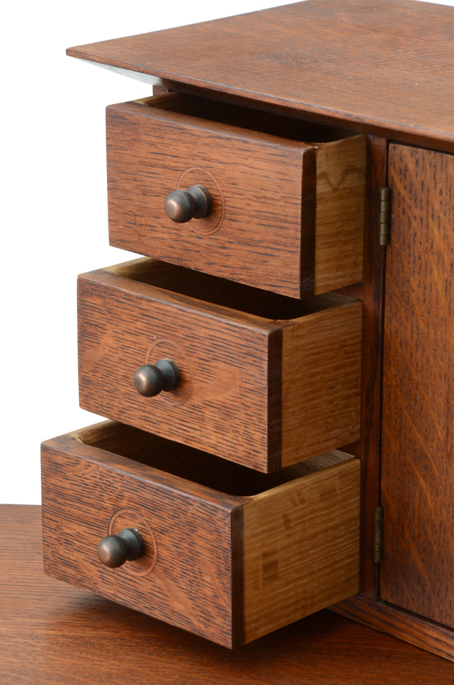 Stickley Furniture "1904 Harvey Ellis" Mission Collection Desk, Deck and Side Chair