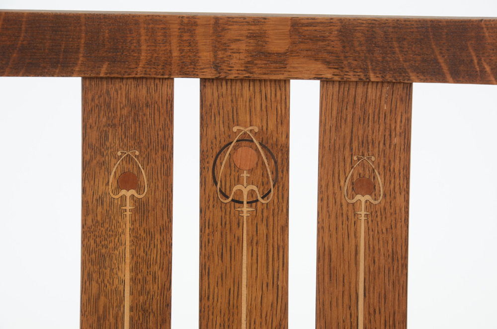 Stickley Furniture "1904 Harvey Ellis" Mission Collection Desk, Deck and Side Chair