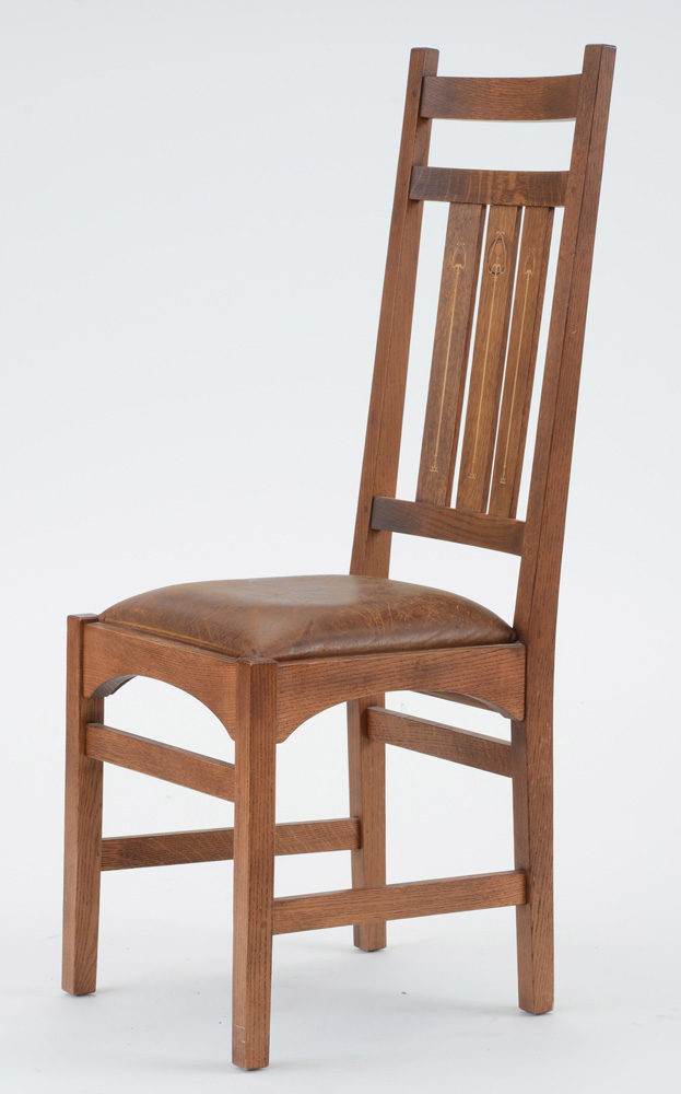 Stickley Furniture "1904 Harvey Ellis" Mission Collection Desk, Deck and Side Chair