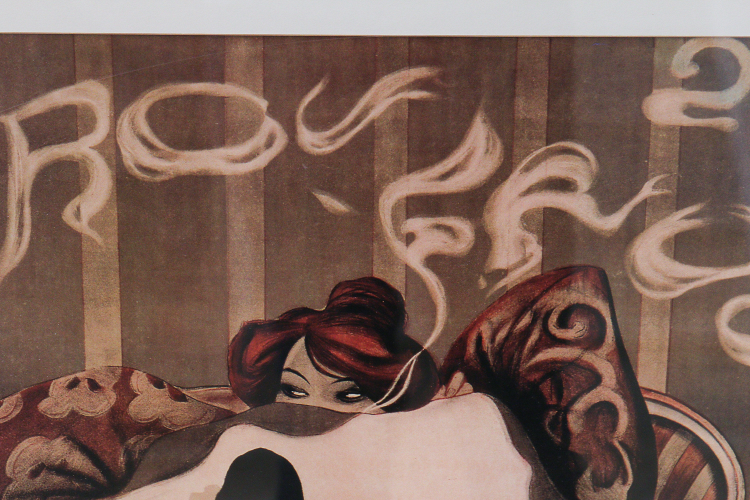 Framed Reproduction Art Nouveau Print