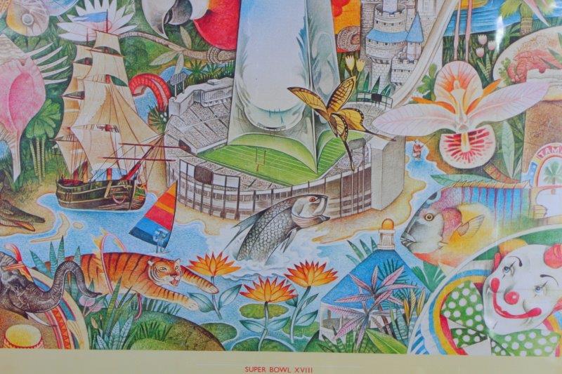 Vintage Super Bowl XVIII Official Poster