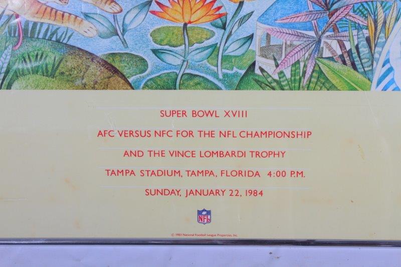 Vintage Super Bowl XVIII Official Poster
