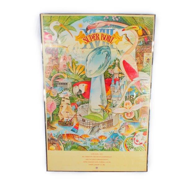 Vintage Super Bowl XVIII Official Poster