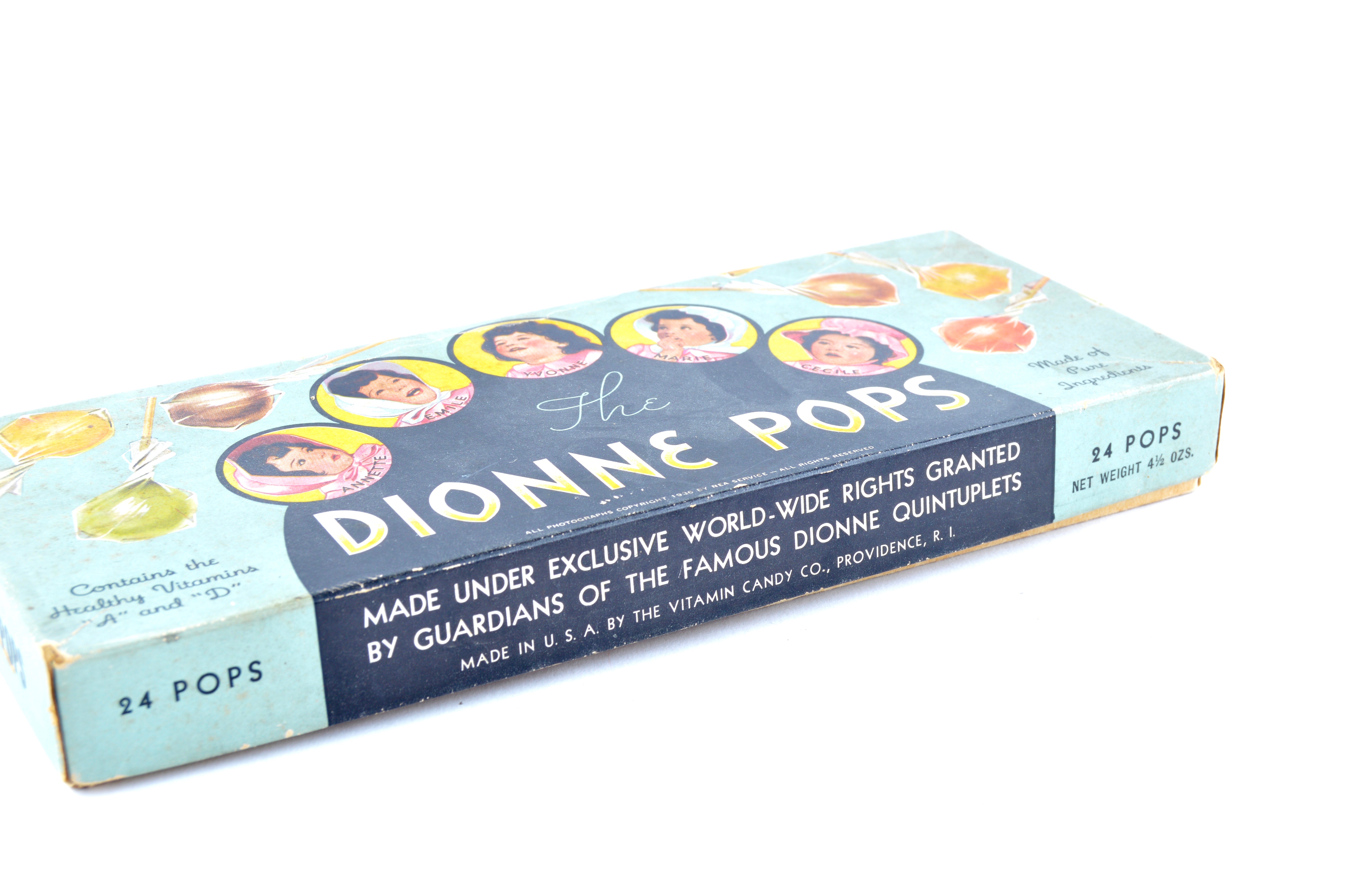 Vintage Baby Ruth Candy featuring the Dionne Quntuplets and Dionne Pops Candy Boxes