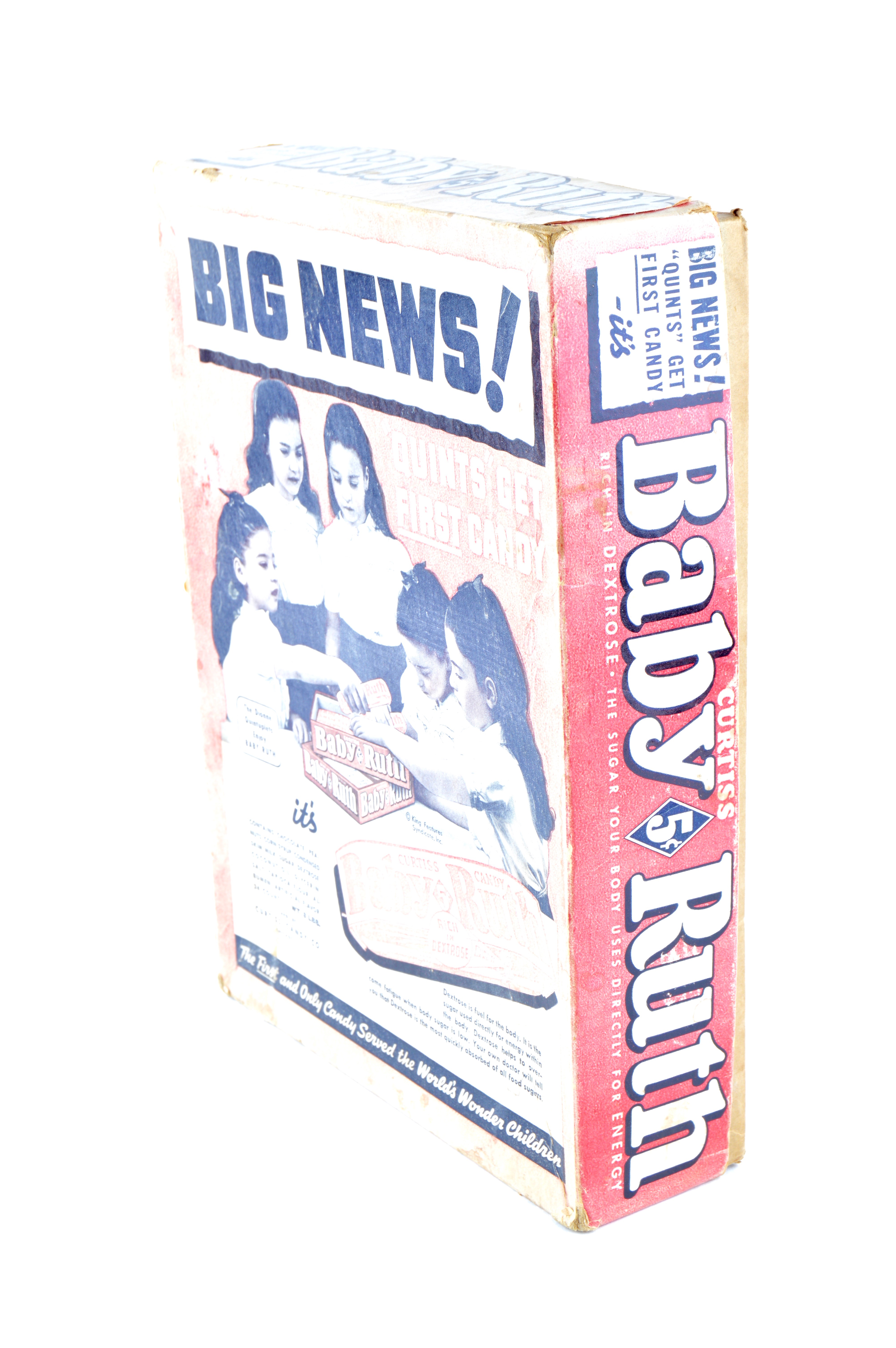 Vintage Baby Ruth Candy featuring the Dionne Quntuplets and Dionne Pops Candy Boxes