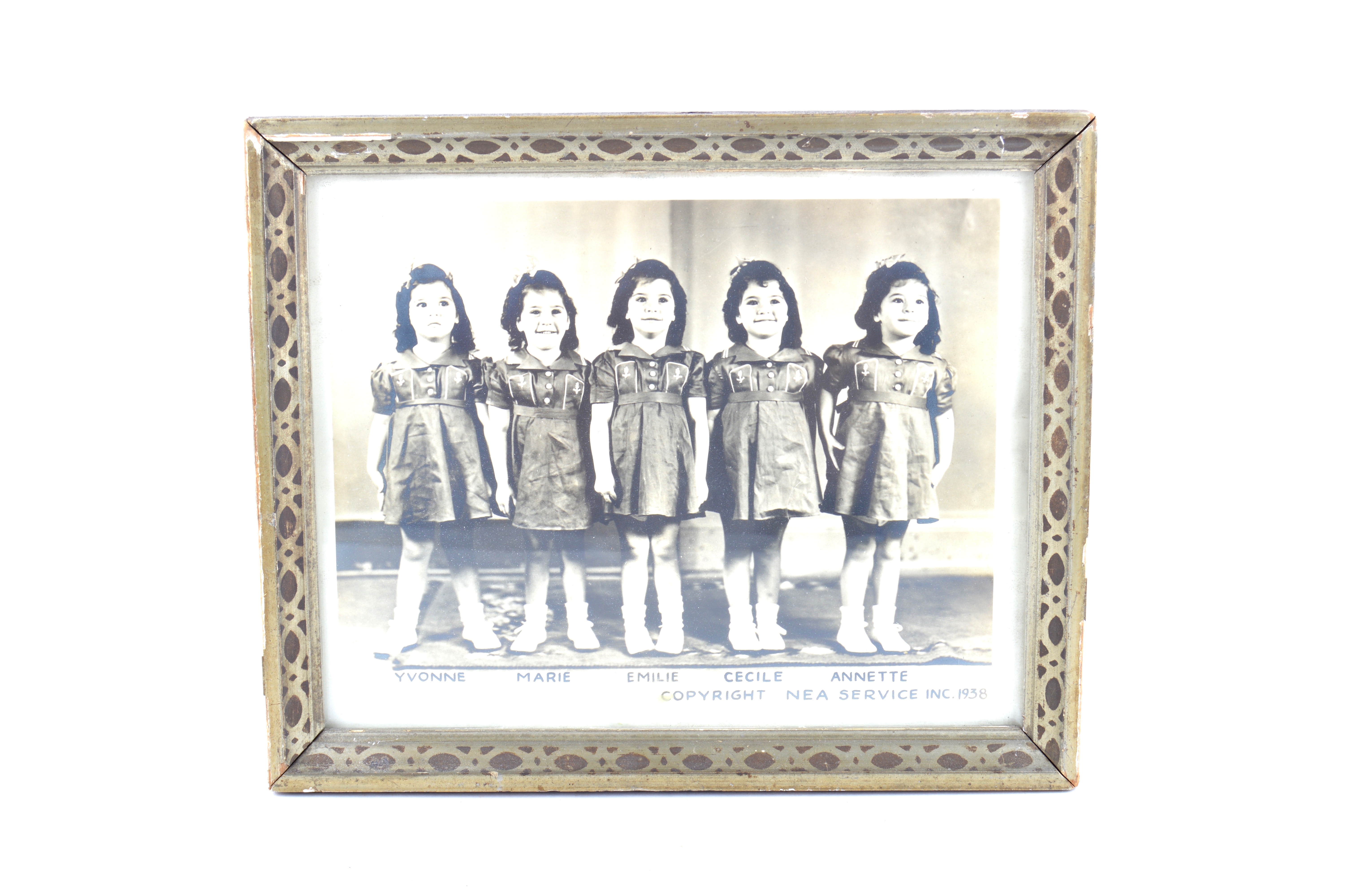 Framed Dionne Quintuplets Photographic Prints and Advertising