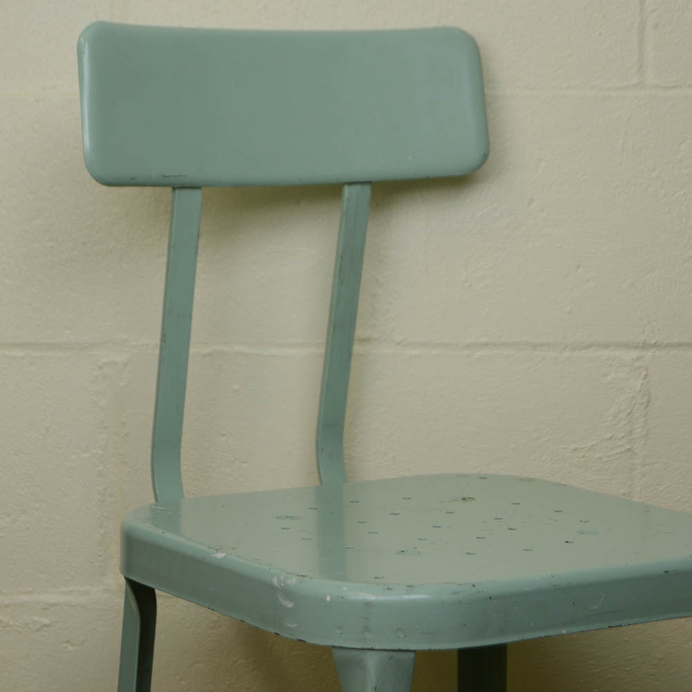 Vintage Lyon Industrial Metal Stool