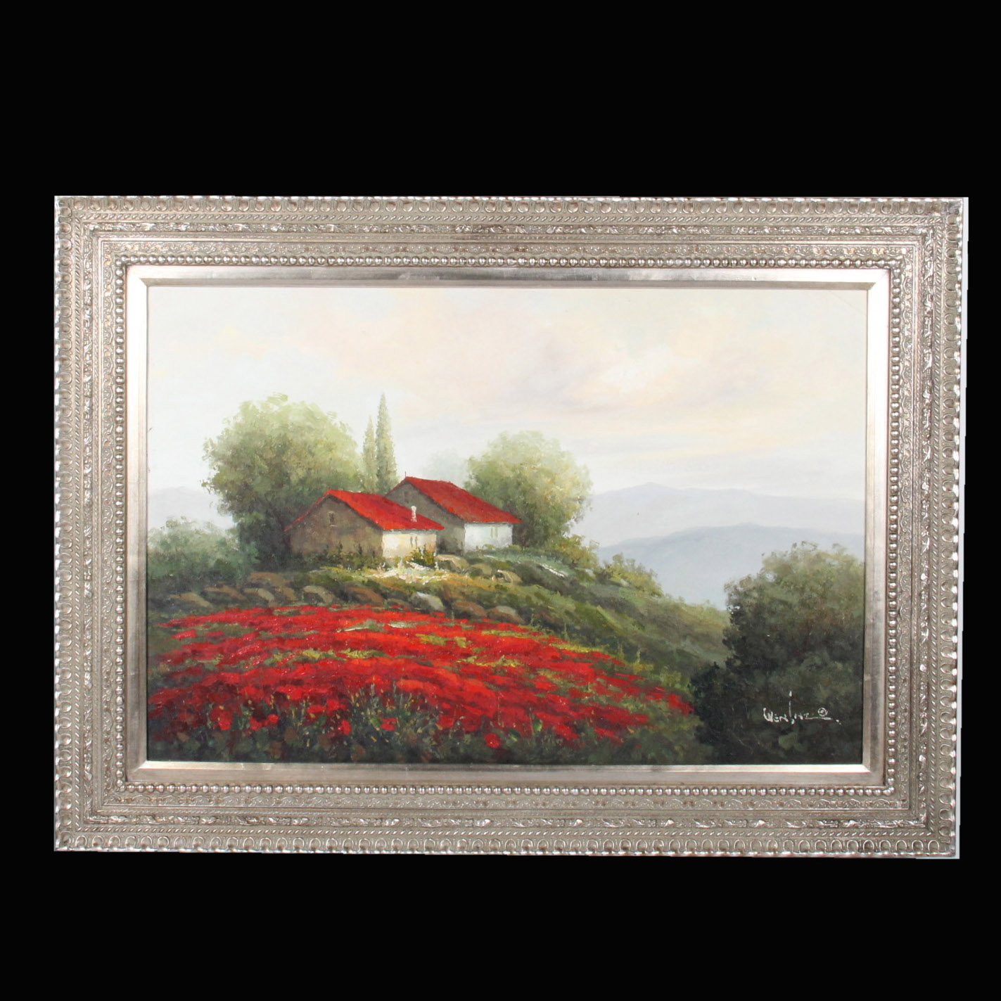 Wen Shi Hong Original Signed Oil Painting