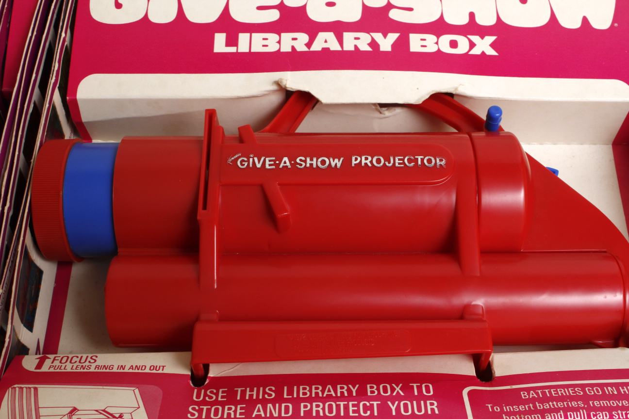 Vintage 1970s "Give A Show" Toy Projectors and Slides