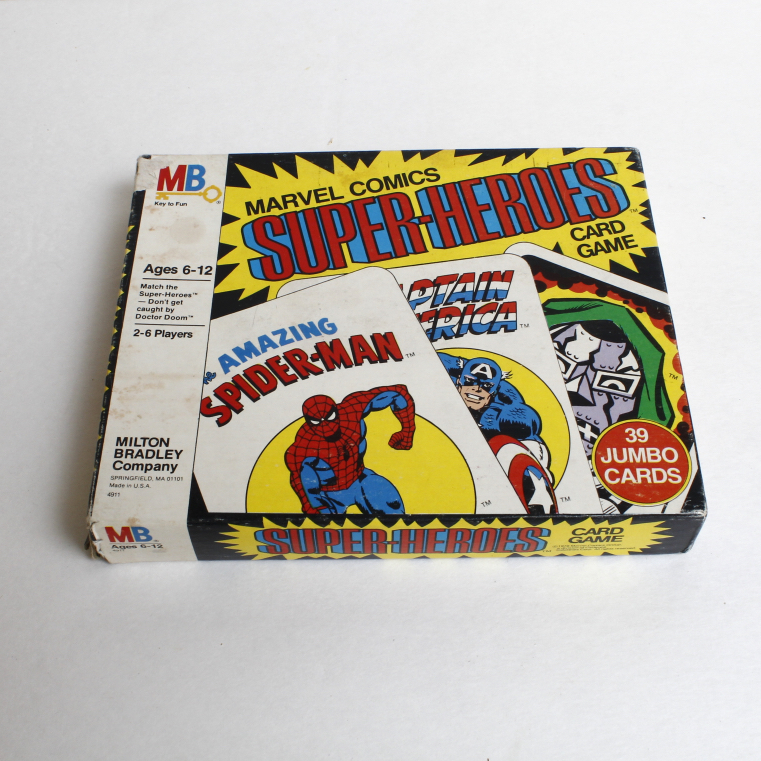Vintage 1979 "Incredible Hulk Smash-Up" Action Game and "Marvel Comics Superheroes" Card Game