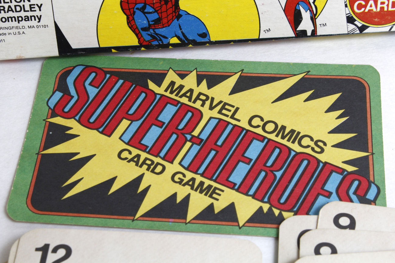Vintage 1979 "Incredible Hulk Smash-Up" Action Game and "Marvel Comics Superheroes" Card Game